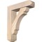 Ekena Millwork Olympic Craftsman Smooth Bracket w/ Offset Brace, Douglas Fir, 5 1/2"W x 20"D x 24"H BKT0604X20X24OLY04SDF - alternate 1